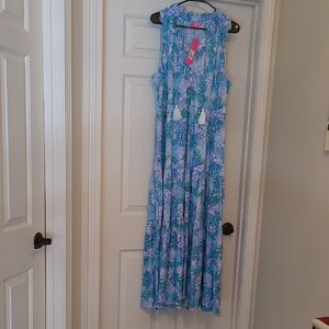 🩵 NWT - Lilly Pulitzer Malone Maxi Dress XL